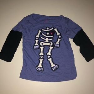 Extreme purple tee shirt skeleton Sequin heart 12